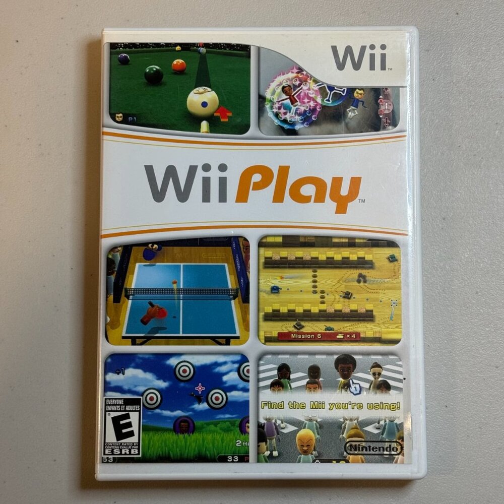 Wii Play Video Game For Nintendo‎ Wii Console Case + Disc Untested Fast Shipping
